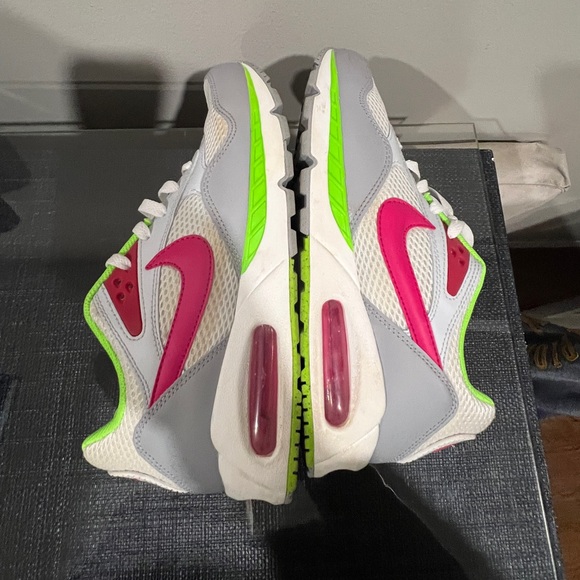 Nike Sneakers - White Pink and Neon Green - Picture 4 of 10
